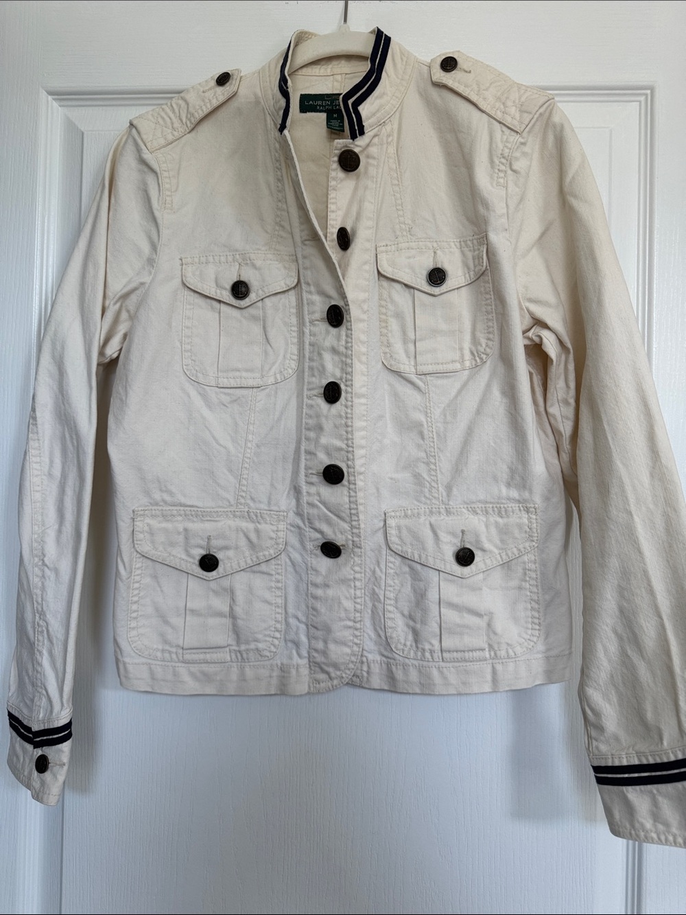 Lauren Ralph Lauren Cream Cotton Jacket